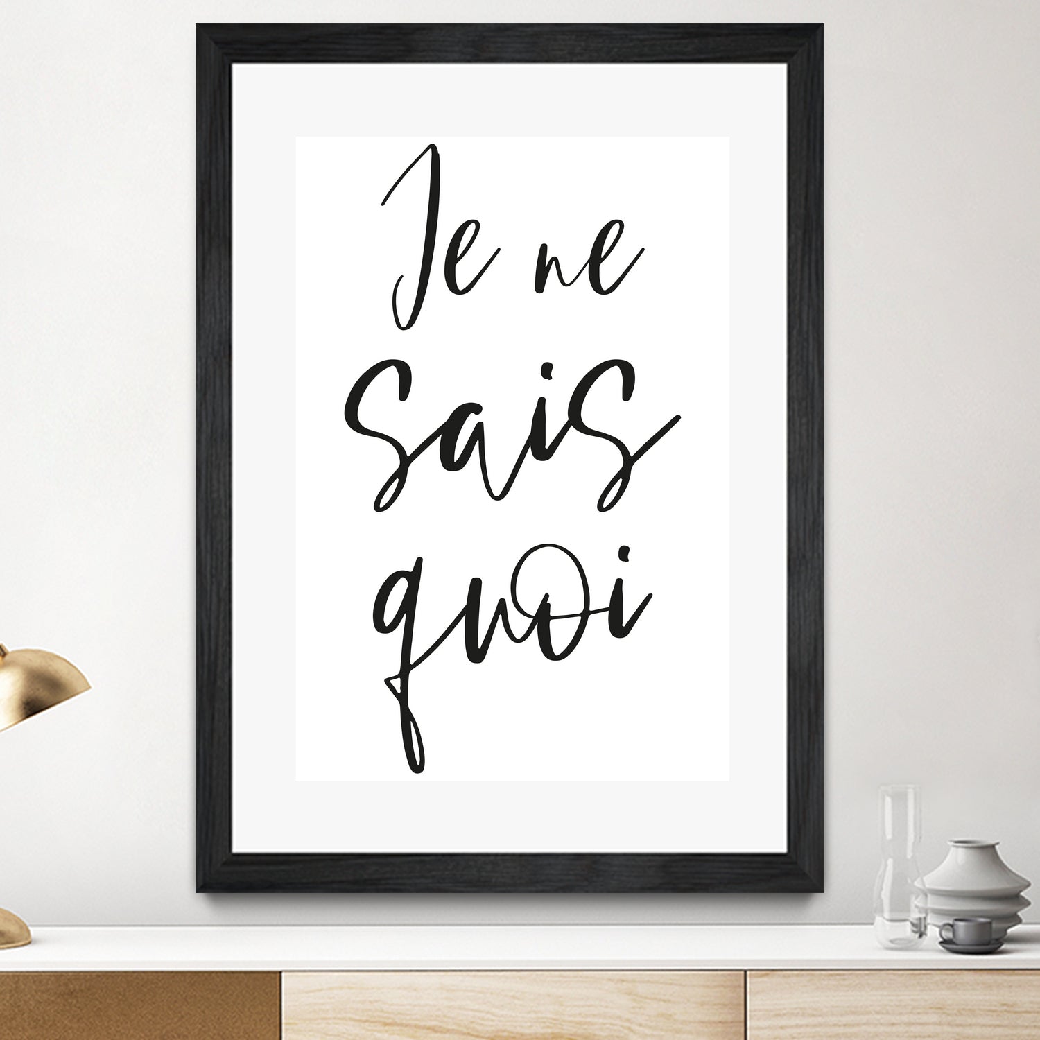 Je ne sais quoi by Anastasia Sawall on GIANT ART - black typography