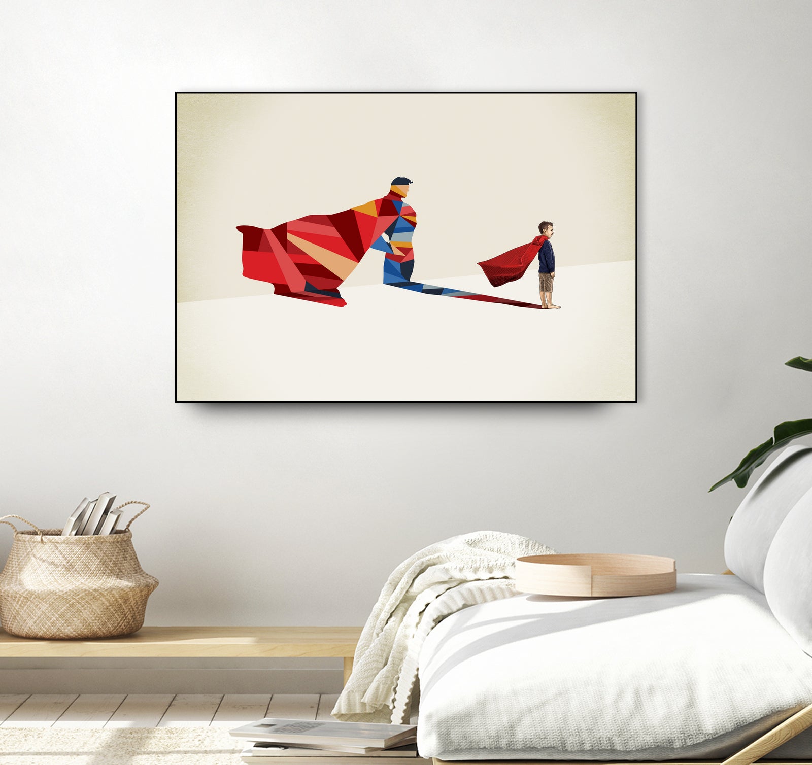 Walking Shadow, Hero by Jason Ratliff on GIANT ART - red photo illustration