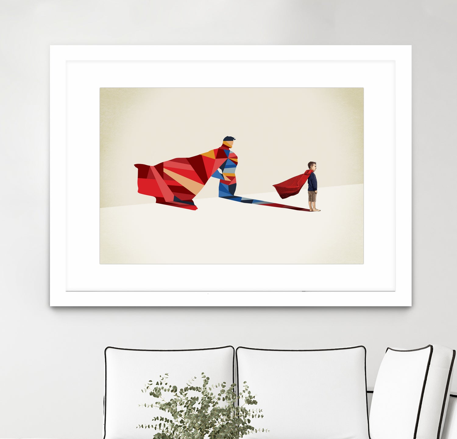 Walking Shadow, Hero by Jason Ratliff on GIANT ART - red photo illustration