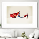 Walking Shadow, Hero by Jason Ratliff on GIANT ART - red photo illustration