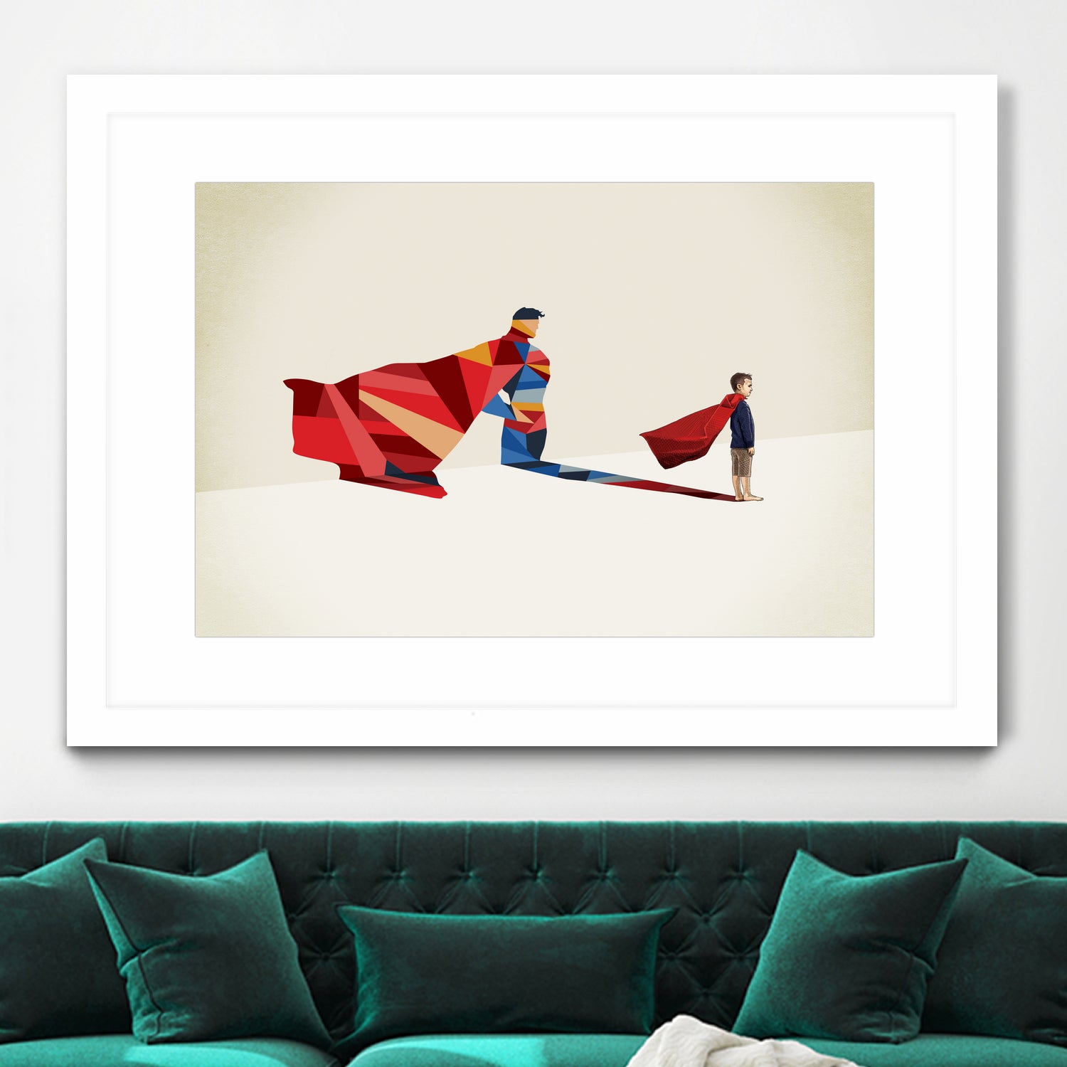 Walking Shadow, Hero by Jason Ratliff on GIANT ART - red photo illustration