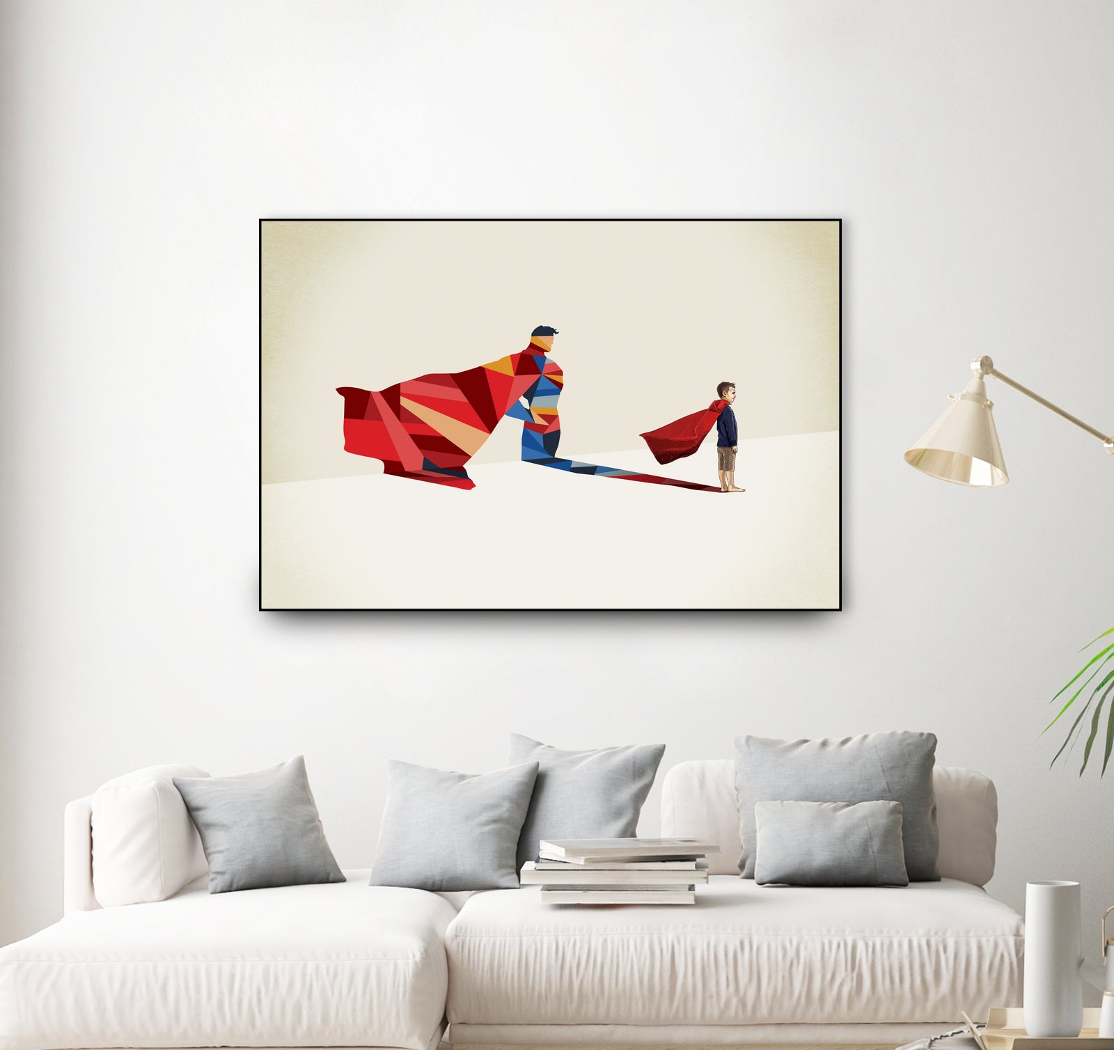 Walking Shadow, Hero by Jason Ratliff on GIANT ART - red photo illustration