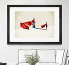 Walking Shadow, Hero by Jason Ratliff on GIANT ART - red photo illustration