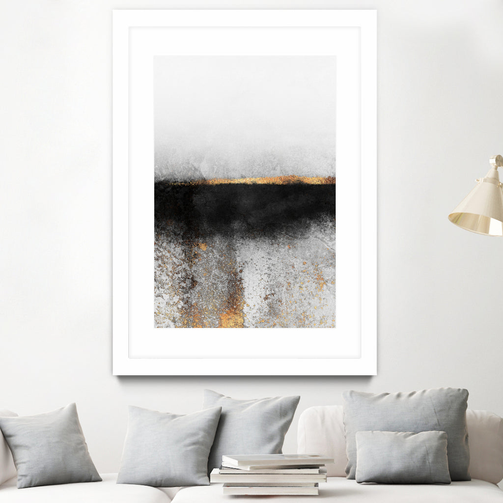 Soot and gold by Elisabeth Fredriksson on GIANT ART - black mixed media