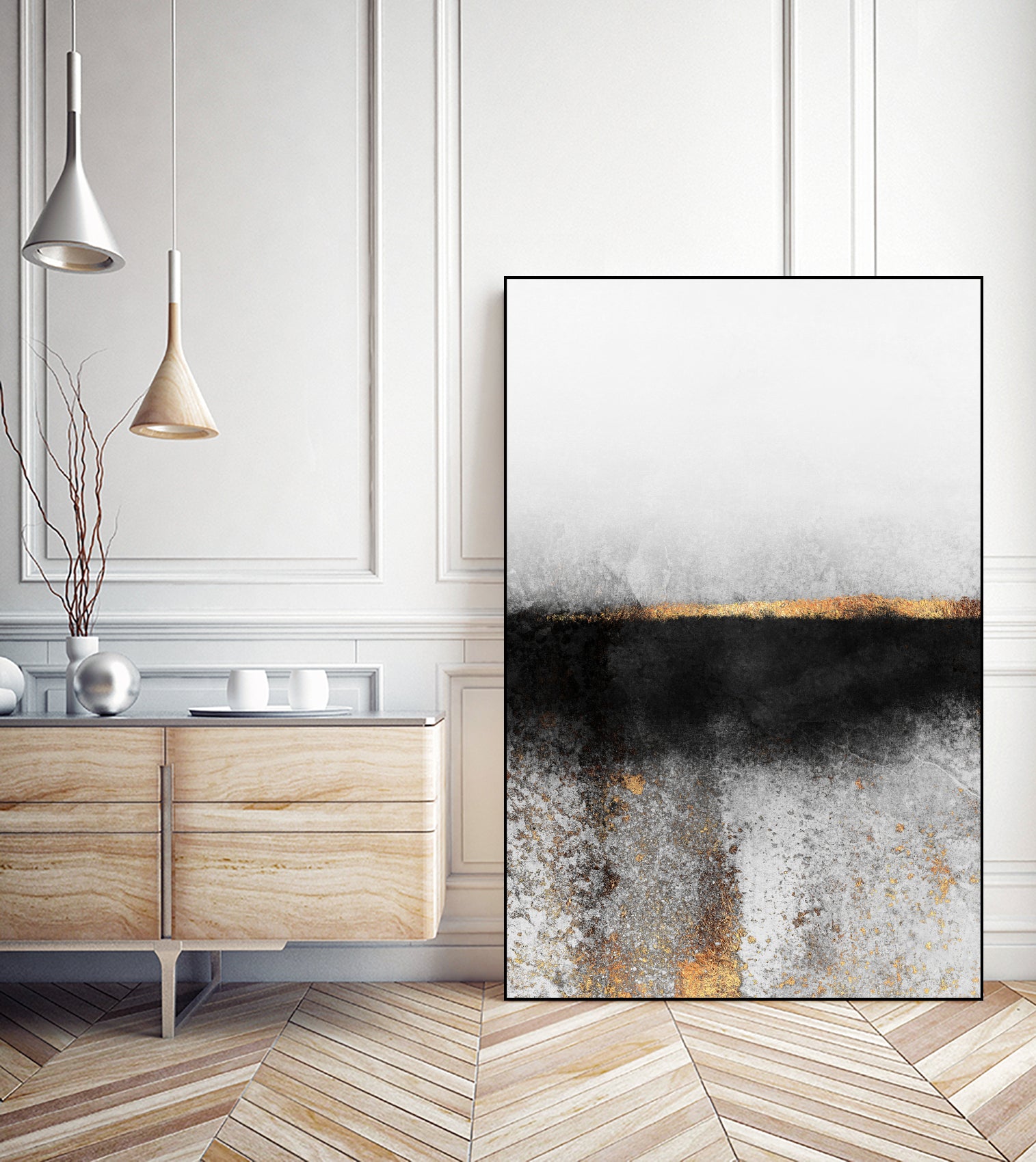 Soot and gold by Elisabeth Fredriksson on GIANT ART - black mixed media