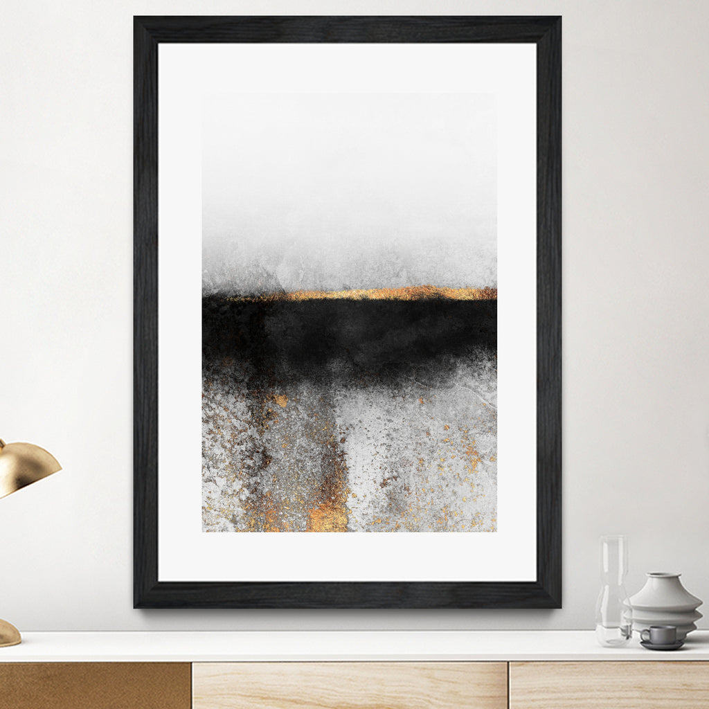 Soot and gold by Elisabeth Fredriksson on GIANT ART - black mixed media