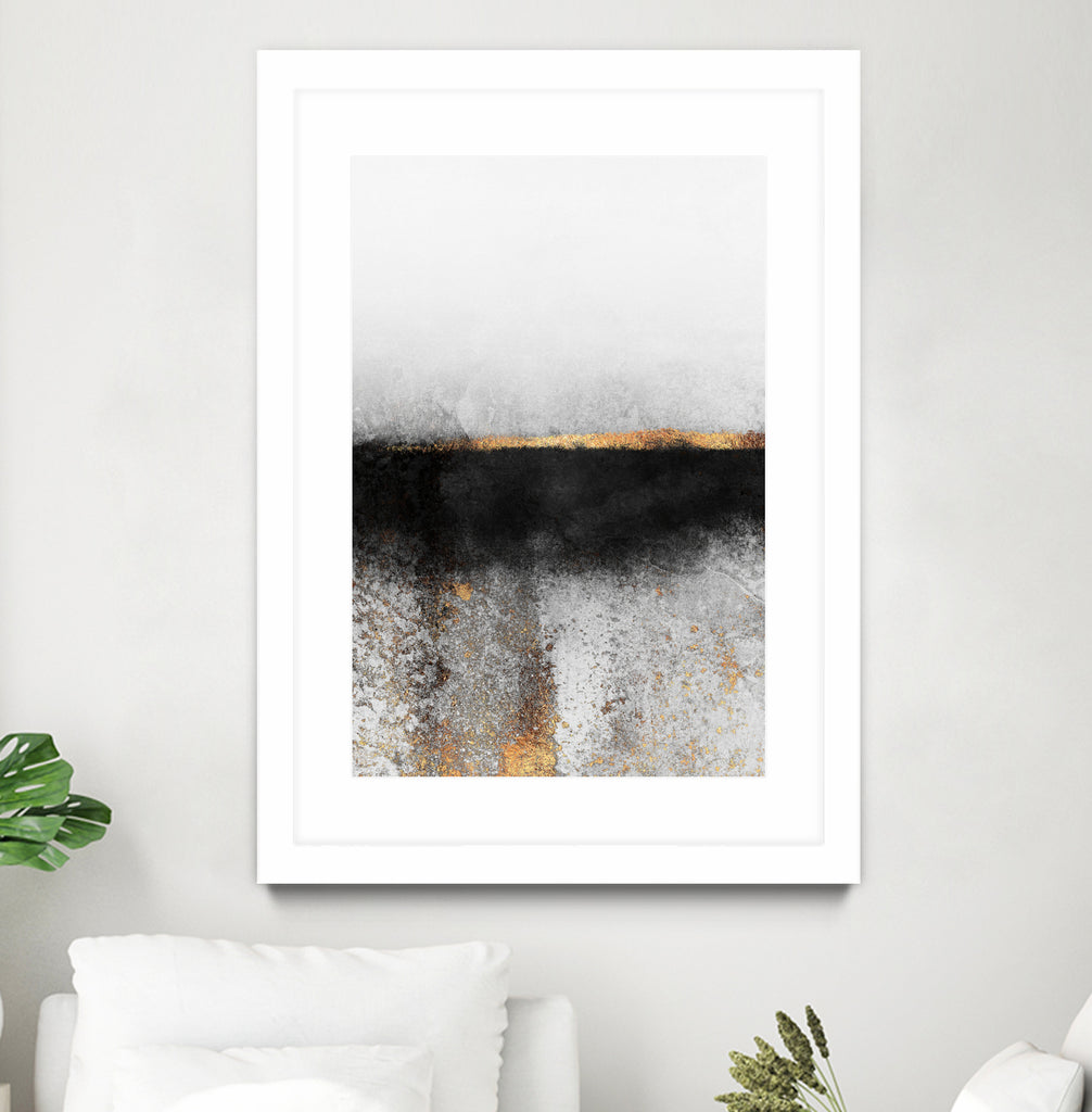 Soot and gold by Elisabeth Fredriksson on GIANT ART - black mixed media