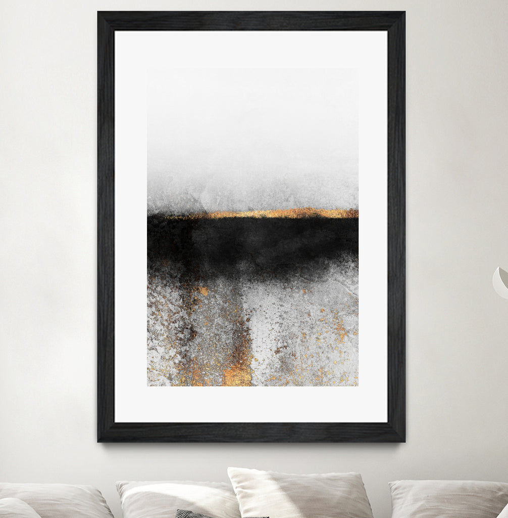 Soot and gold by Elisabeth Fredriksson on GIANT ART - black mixed media