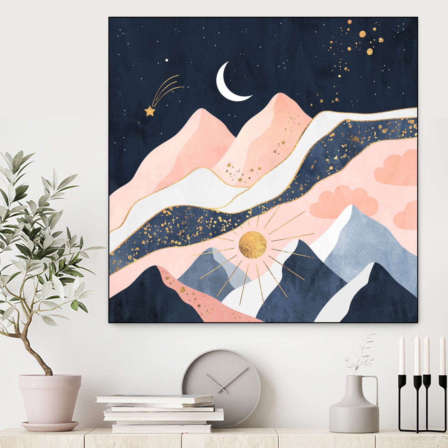 Night And Day by Elisabeth Fredriksson on GIANT ART - black digital drawing