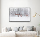 Winter Visits by Karol Livote on GIANT ART - white mixed media