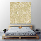 New Delhi map gold by Javier Ruiz on GIANT ART - yellow digital drawing