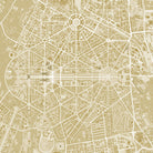 New Delhi map gold by Javier Ruiz on GIANT ART - yellow digital drawing