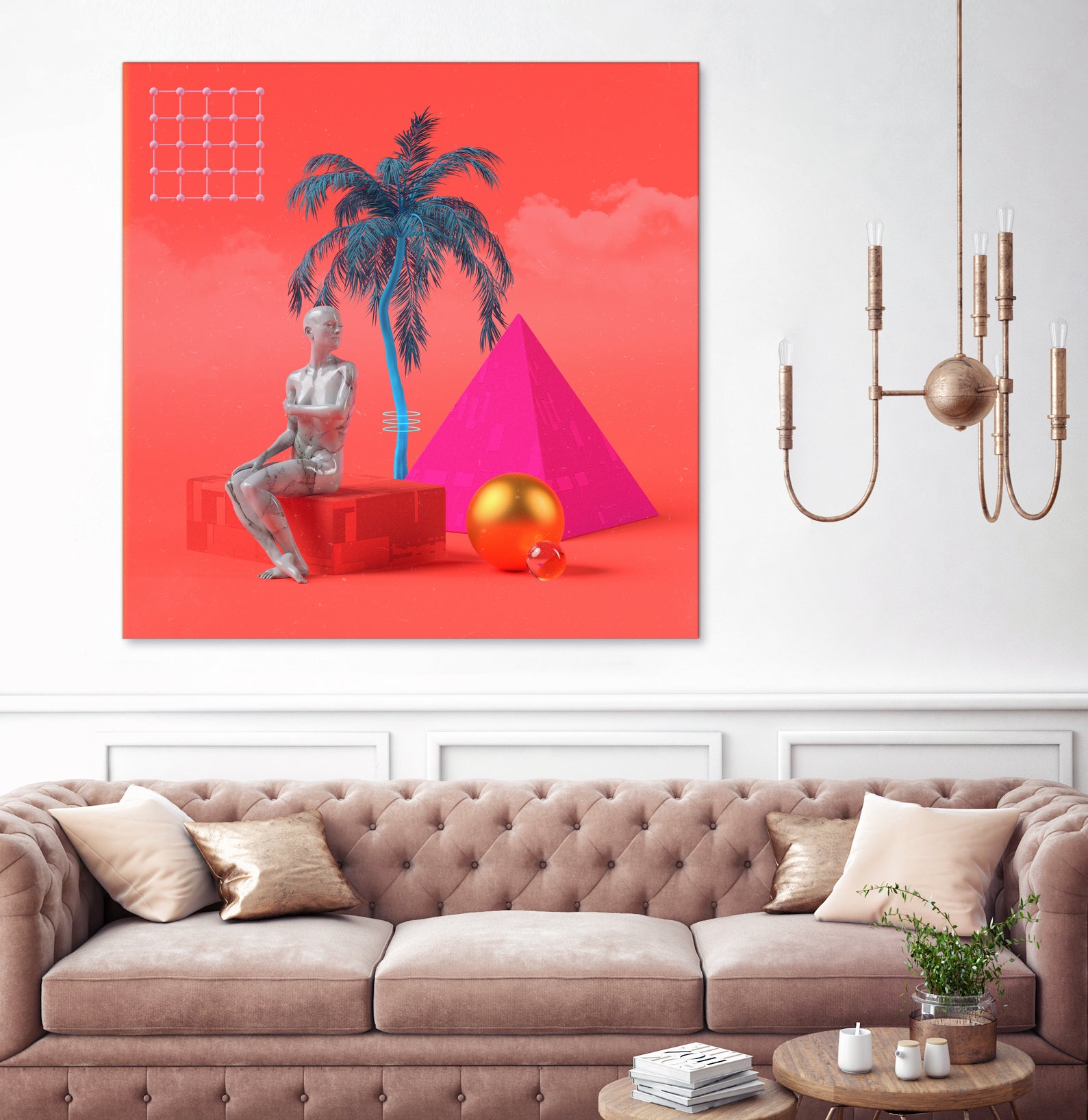 Summersun by Jorge Luis Miraldo on GIANT ART - pink 3d art