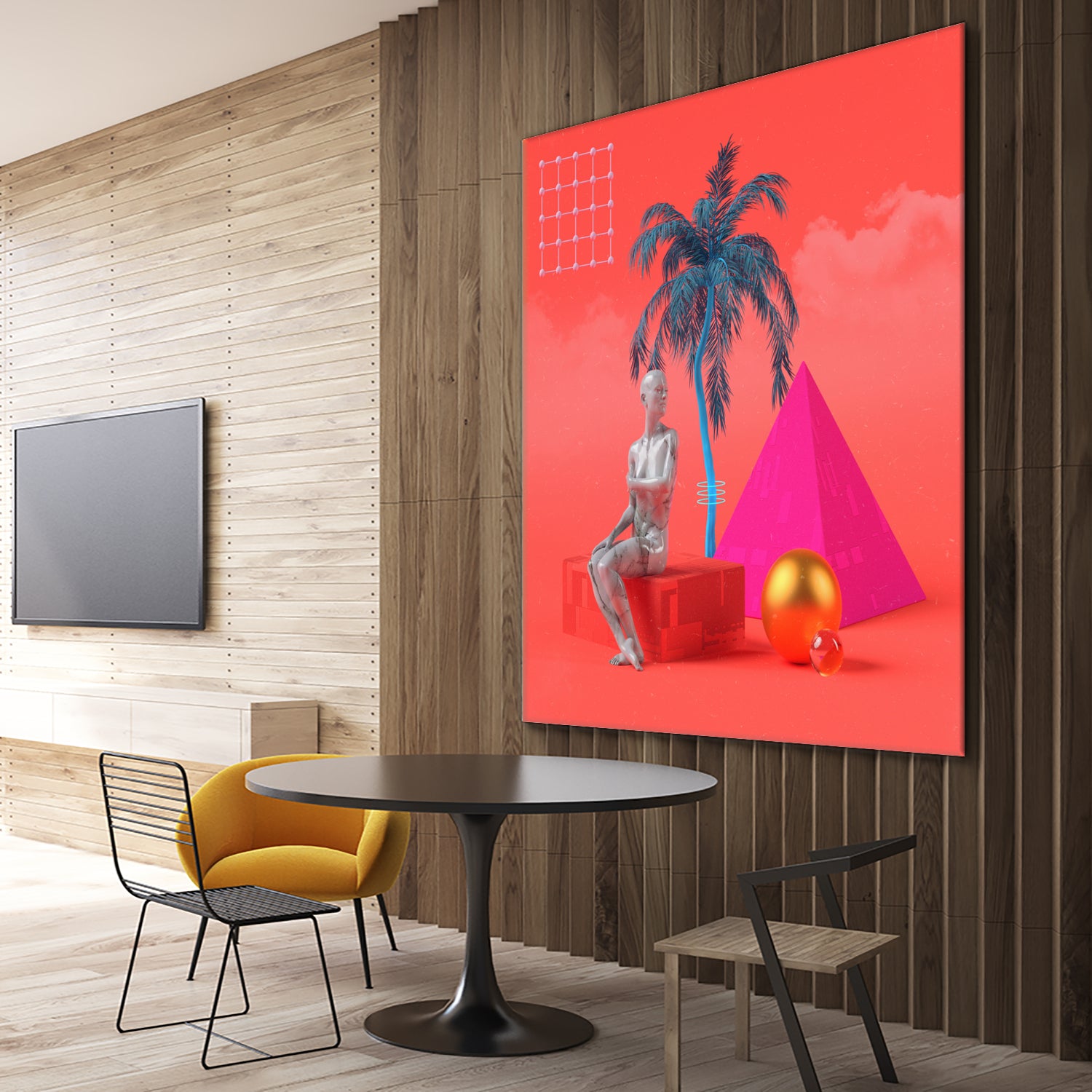 Summersun by Jorge Luis Miraldo on GIANT ART - pink 3d art