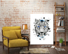 Leopard with blue eyes by Jurijs Permanickis on GIANT ART - white digital painting