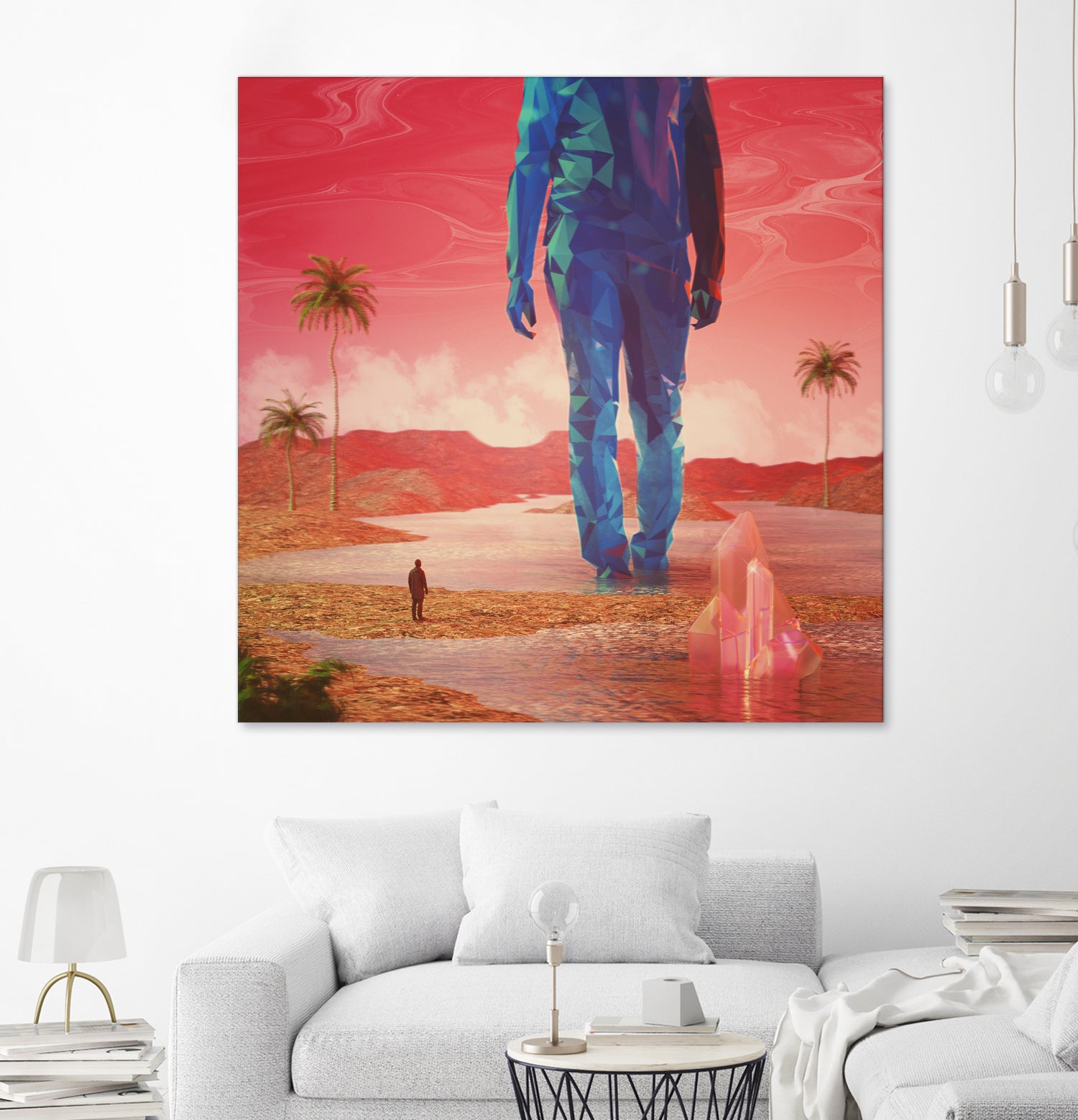 Selfscape Dream by Jorge Luis Miraldo on GIANT ART - red digital painting