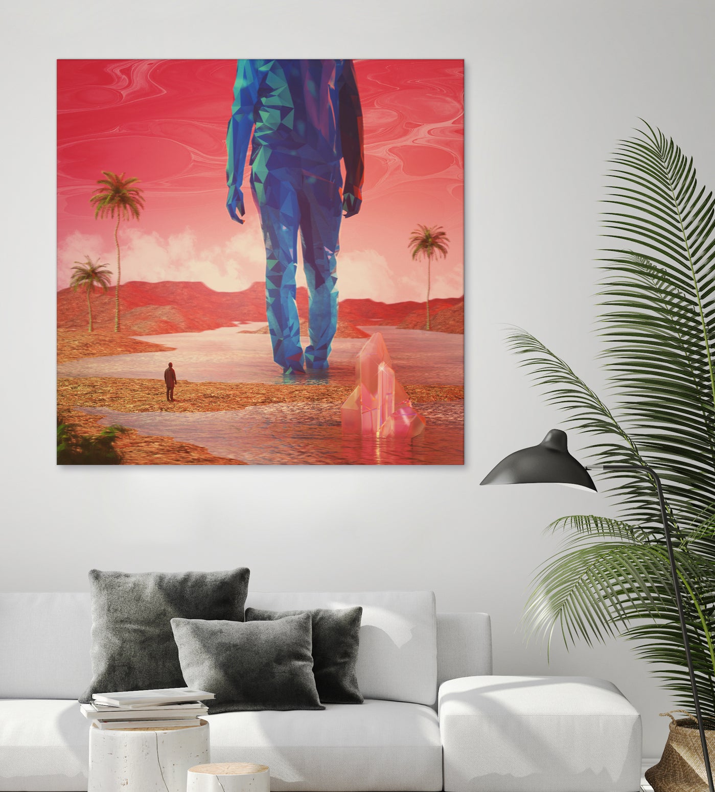 Selfscape Dream by Jorge Luis Miraldo on GIANT ART - red digital painting