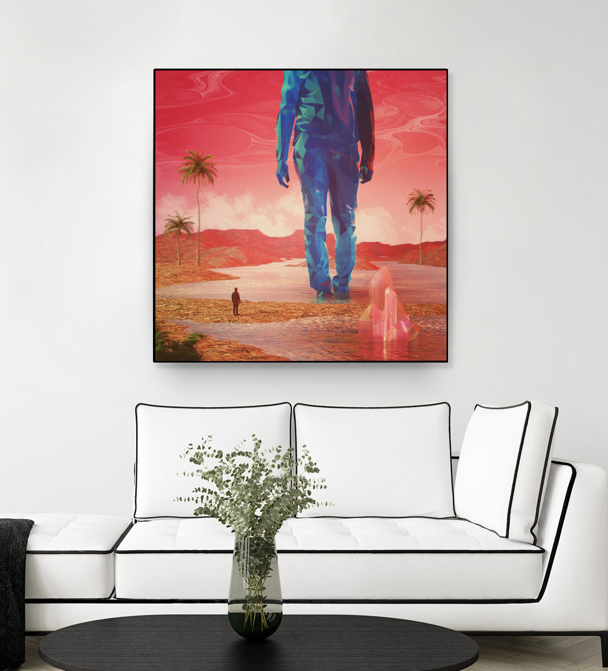 Selfscape Dream by Jorge Luis Miraldo on GIANT ART - red digital painting