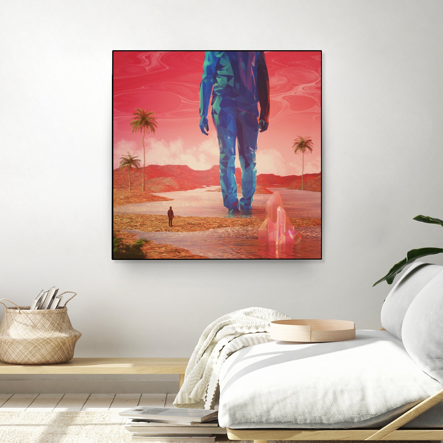 Selfscape Dream by Jorge Luis Miraldo on GIANT ART - red digital painting