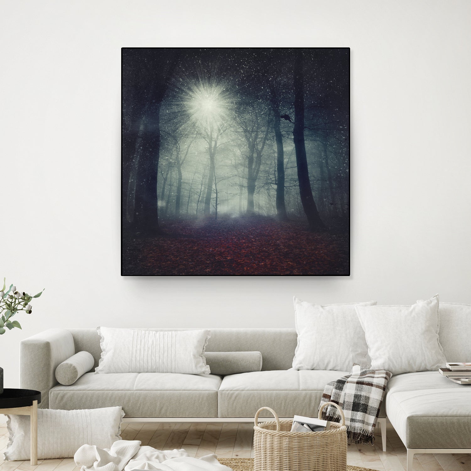 enchanted forest by Dirk Wüstenhagen on GIANT ART - blue digital painting