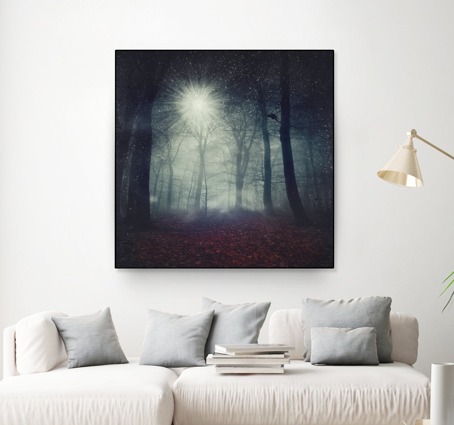 enchanted forest by Dirk Wüstenhagen on GIANT ART - blue digital painting