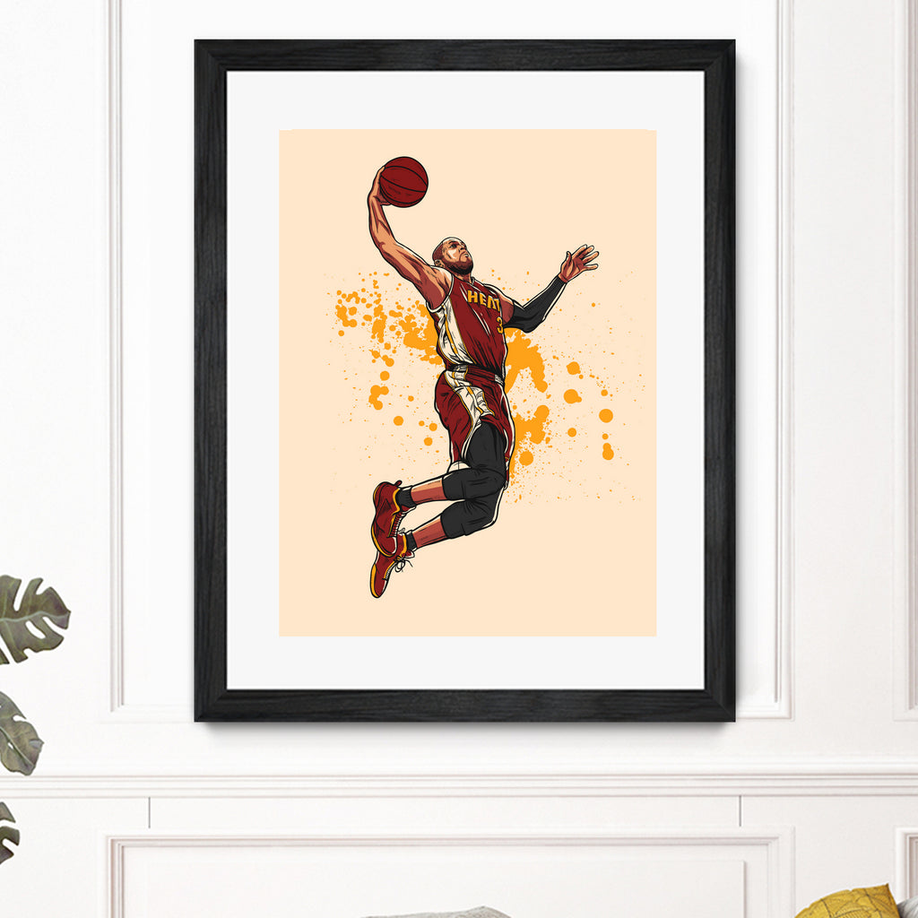 Dwayne Wade by Cearlson Vios on GIANT ART - black vector illustration