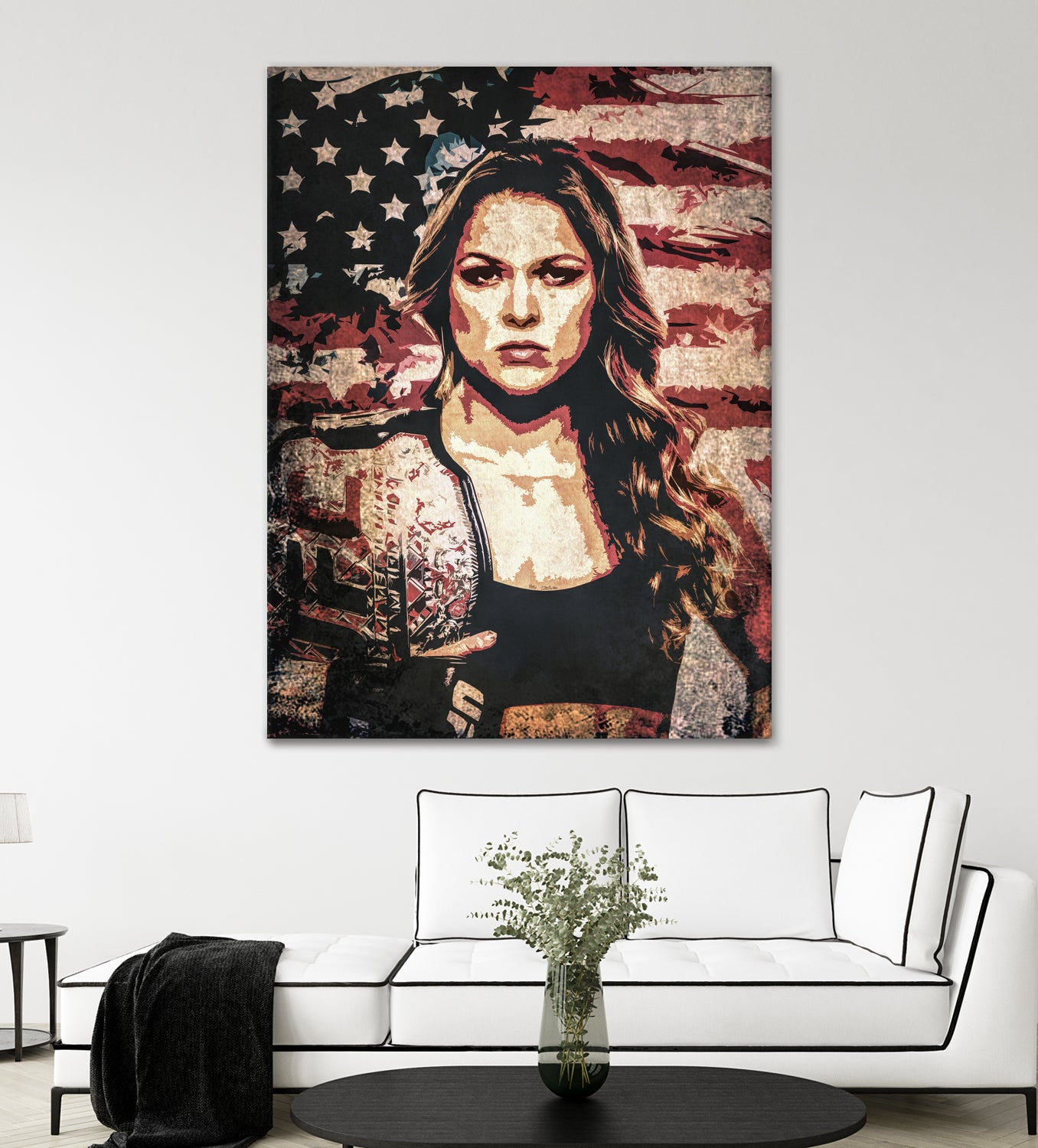 Ronda Rousey by Jurijs Permanickis on GIANT ART - red digital painting