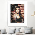 Ronda Rousey by Jurijs Permanickis on GIANT ART - red digital painting