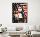 Ronda Rousey by Jurijs Permanickis on GIANT ART - red digital painting