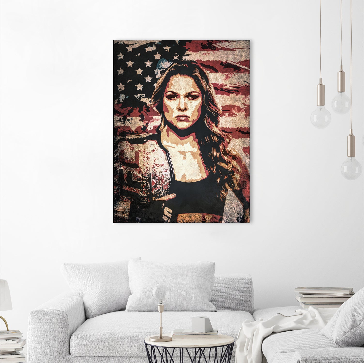 Ronda Rousey by Jurijs Permanickis on GIANT ART - red digital painting