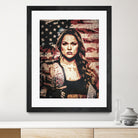 Ronda Rousey by Jurijs Permanickis on GIANT ART - red digital painting