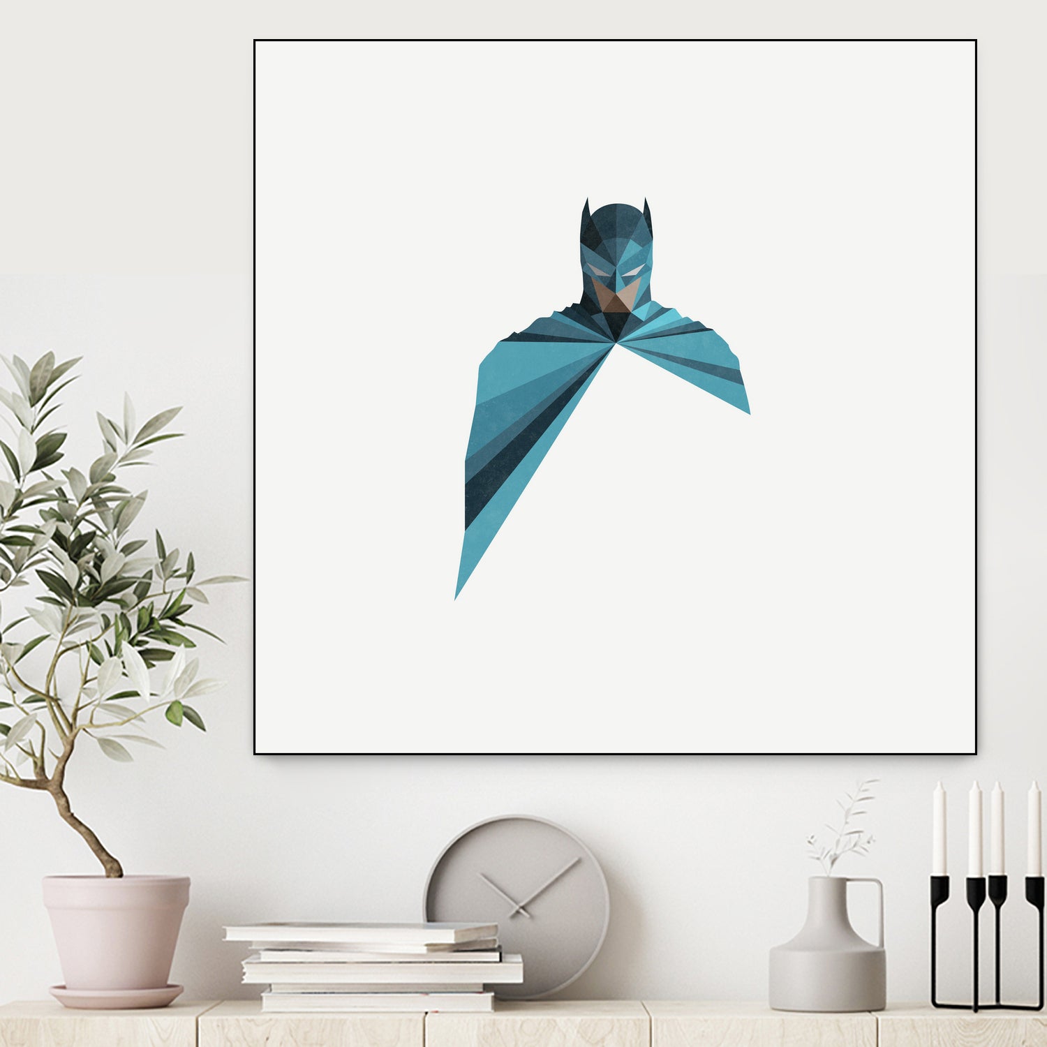 Dark as Knight by Jason Ratliff on GIANT ART - blue vector illustration