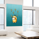 Psyduck confused by Massive Magpie on GIANT ART - blue digital painting