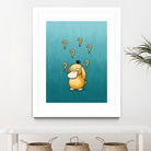 Psyduck confused by Massive Magpie on GIANT ART - blue digital painting