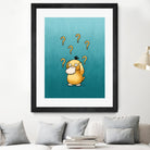 Psyduck confused by Massive Magpie on GIANT ART - blue digital painting