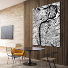 Prague map white by Javier Ruiz on GIANT ART - white digital drawing