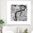 Prague map white by Javier Ruiz on GIANT ART - white digital drawing