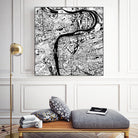 Prague map white by Javier Ruiz on GIANT ART - white digital drawing