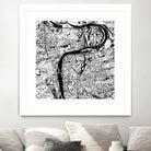 Prague map white by Javier Ruiz on GIANT ART - white digital drawing