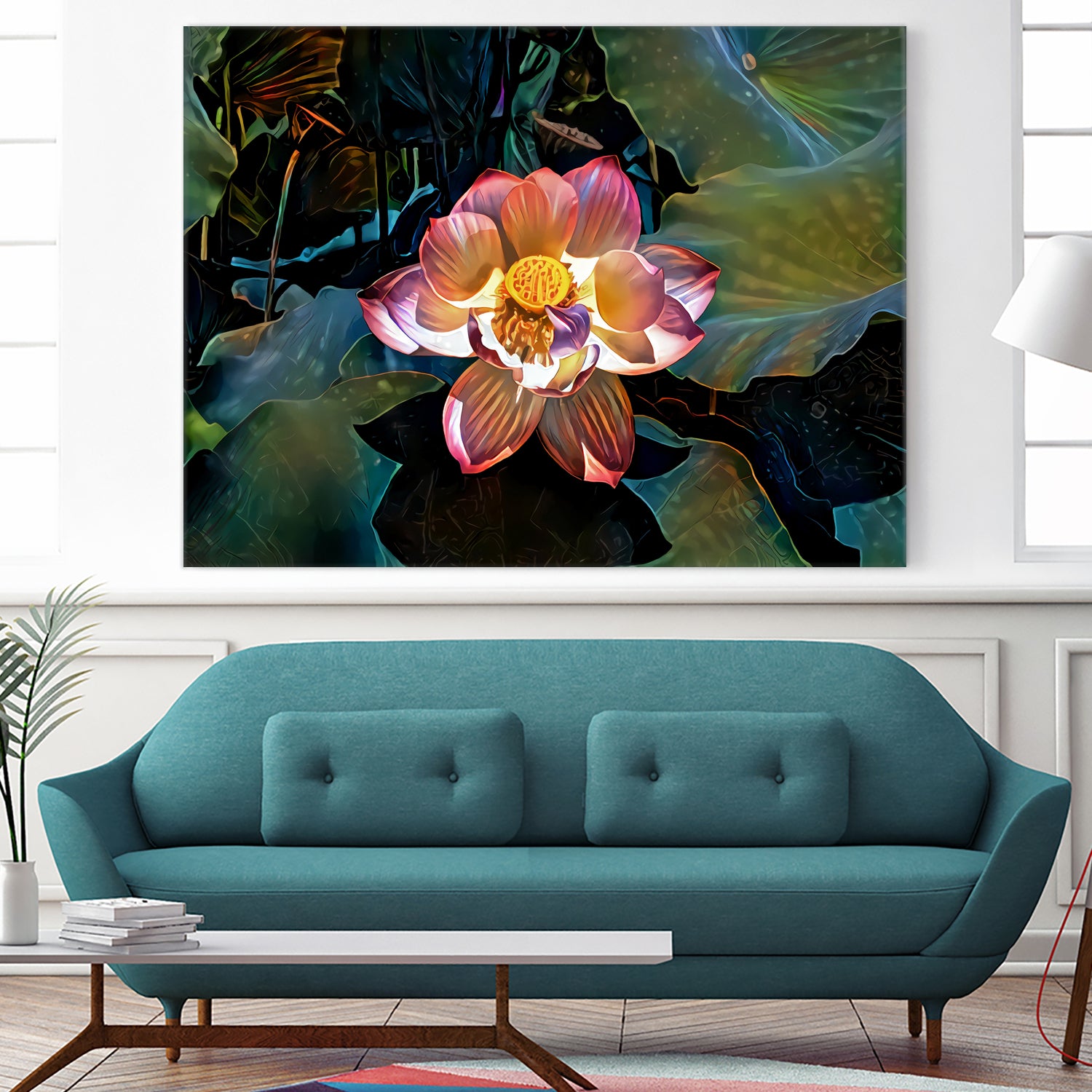 Nelumbo nucifera by Svetlana Eremenko on GIANT ART - pink digital painting