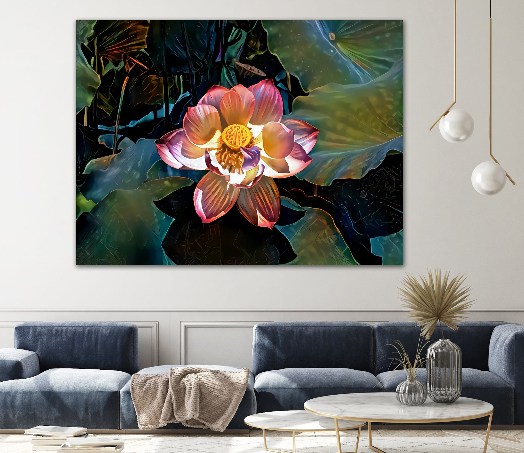 Nelumbo nucifera by Svetlana Eremenko on GIANT ART - pink digital painting