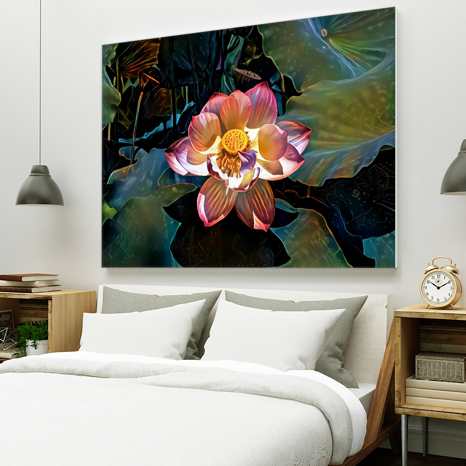 Nelumbo nucifera by Svetlana Eremenko on GIANT ART - pink digital painting