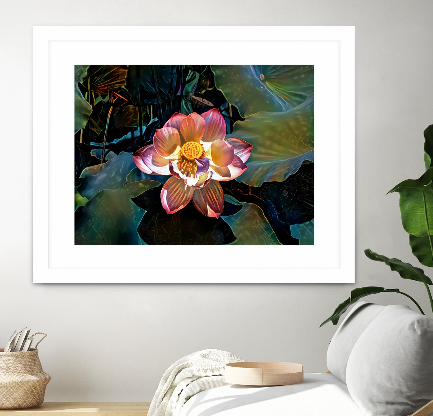 Nelumbo nucifera by Svetlana Eremenko on GIANT ART - pink digital painting