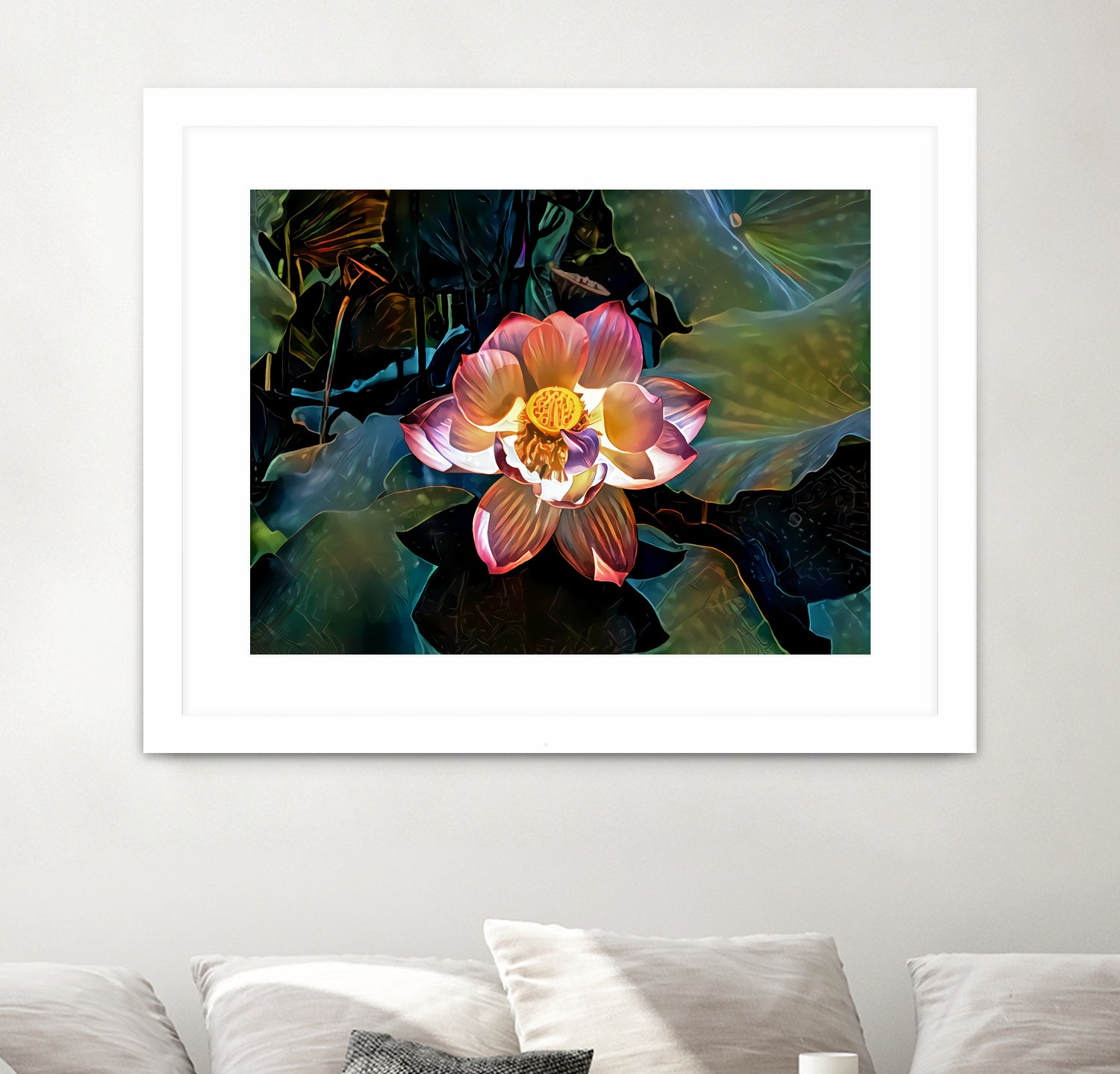 Nelumbo nucifera by Svetlana Eremenko on GIANT ART - pink digital painting