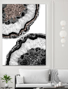 Yin Yang Agate Glitter Glam #1 #gem #decor #art by Anita & Bella Jantz on GIANT ART - white photo illustration