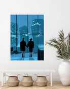 Fight Club by Nikita Abakumov on GIANT ART - blue digital painting