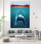 JAWS by Nikita Abakumov on GIANT ART - blue digital painting