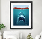 JAWS by Nikita Abakumov on GIANT ART - blue digital painting