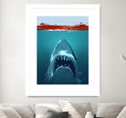 JAWS by Nikita Abakumov on GIANT ART - blue digital painting