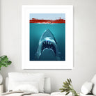 JAWS by Nikita Abakumov on GIANT ART - blue digital painting